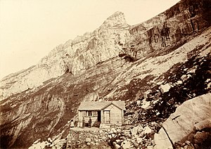 Glärnischhütte von 1885, um 1890