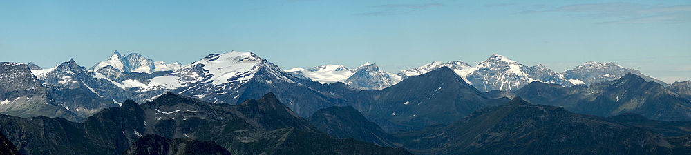 Pogled na Goldberg, dio masiva Glockner