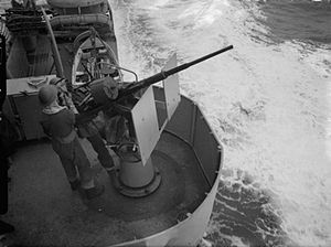 Oerlikon 20 mm na ladji Kraljeve mornarice, leta 1942