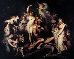 Titania and Bottom. Oil on canvas by Henry Fuseli, c. 1790 Henry Fuseli - Titania and Bottom - Google Art Project.jpg
