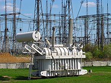 High-voltage transformer 750 kV Transformator 750 kV High-voltage transformer 750 kV Transformator 750 kV.jpg