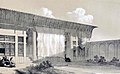 Maison d'un mirza[-Mozaffar] Tabriz par Flandin Voyage en Perse 1841
