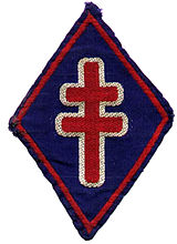 Эмблема дивизии с Лотарингским крестом