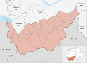 Voir sur la carte administrative du Canton du Valais