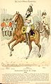 Offiziere in verschiedenen Anzugarten und ein Reiter (1802)