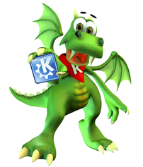 Konqi, mascot of the KDE project