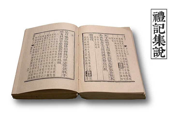 Книга Обрядов (禮經) — одна из пяти классических книг конфуцианства