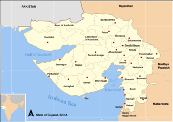 The Gulf of Khambat is at the right-lower-cent...