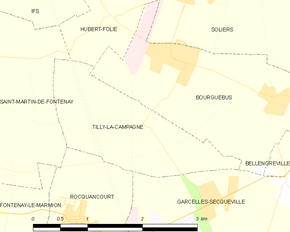 Poziția localității Tilly-la-Campagne