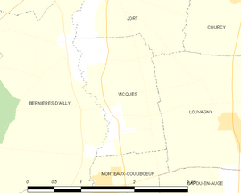 Mapa obce Vicques
