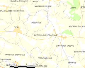 Poziția localității Saint-Maclou-de-Folleville