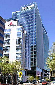 Marriott International's headquarters in Bethesda, Maryland Marriott International Headquarters 01.jpg