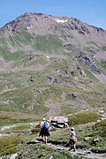 Vue du versant sud depuis la combe de Vétan (Saint-Pierre).