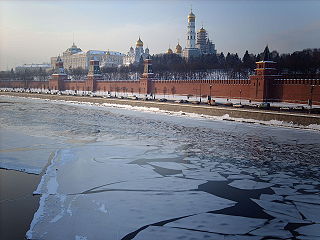 Rěka Moskwa před Krjemlom
