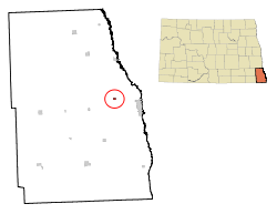 Location of Dwight in North Dakota
