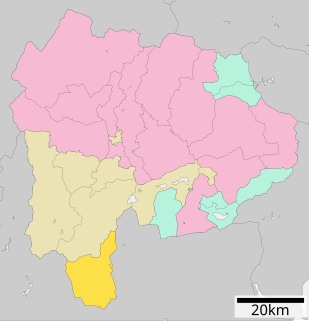 南部町 (山梨県)位置図