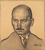 Oskar Luts. Nikolai Triigi söejoonistus (1928)