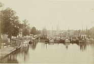 Sluizen in de Amstel, ca. 1860