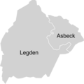 De twee Ortsteile van Legden