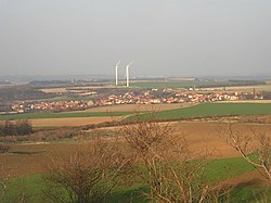 Pchery from summit of the Vinařická hora