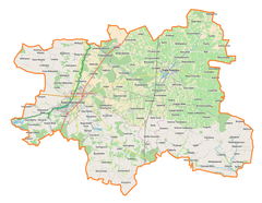 Mapa lokalizacyjna powiatu rawskiego