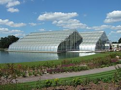 A modern Greenhouse in RHS Wisley