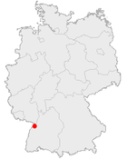 situo de Rastatt en Germanio
