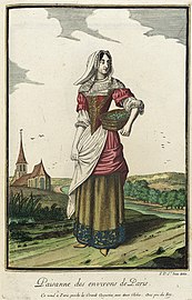 'Bäuerin aus der Gegend von Paris', Jean Dieu de Saint-Jean, 1678-1693