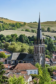 L'abbatiale Saint-Géraud d'Aurillac, en Auvergne. (définition réelle 3 299 × 4 949)