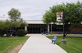 Scottsdale Community College, the buildings are all of modern one level construction.