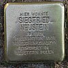 Stolperstein für Siegfried Neustein