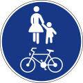 gemeinsamer Fußgänger- und Fahrradweg