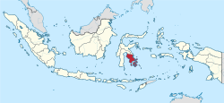 Location of Southeast Sulawesi in Indonesia