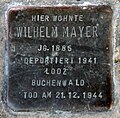 Stolperstein für Wilhelm Mayer (Pantaleonstraße 18)