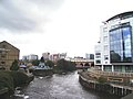 The River Aire and the Leeds-Liverpool canal in Leeds