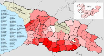 Relativer Stimmenanteil für die Vereinte Nationale Bewegung: ﻿≤10% ﻿>10–20 % ﻿>20–30 % ﻿>30–40 % ﻿>40–50 % ﻿>50–60 % ﻿>60–70 % ﻿>70–80 %