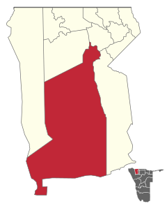 Karte Okahao (Wahlkreis) in Namibia