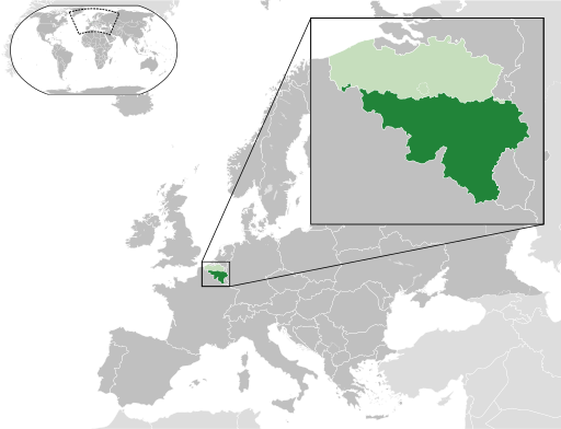 Location of Wallonia