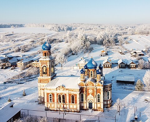 555. Церковь Благовещения Пресвятой Богородицы, Белозериха, Лысковский район Автор — Александр Антонов гугл-картовский