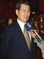 Vincent Siew, one of pan-blue vice-presidential candidate answers questions at the Grand Hotel on November 8, 2007. Image: Rico Shen.