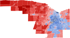 2022 New York's 25th congressional district election results map by precinct.svg