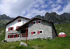 Das Rifugio Antonio Omio