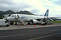 Air New Zealand Airbus A320 en attente de passagers