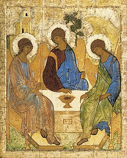 Trojice, 1411, Treťjakovská galerie v Moskvě