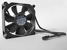 An 80x80x25 mm computer fan Arctic cooling fan Pro TC 20060621.jpg