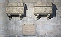 Os restos de Sibila entán depositados no sepulcro da dereita, na Catedral de Barcelona