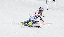 Bernhard Niederberger beim Weltcupslalom in Zagreb 2015