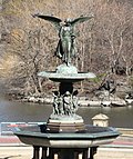Bethesda Fountain angel солнечный зимний день.JPG