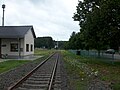 Bahnhof Pockau-Lengefeld, Stumpfgleis auf Südseite (2016)