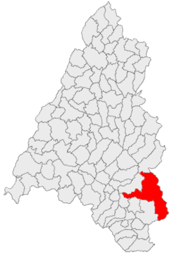 Location of Budureasa